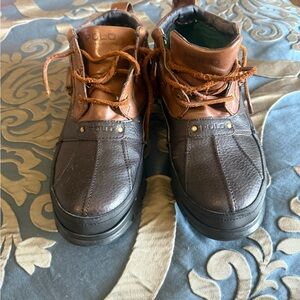Polo by Ralph Lauren Men's Two-Tone Leather Boots